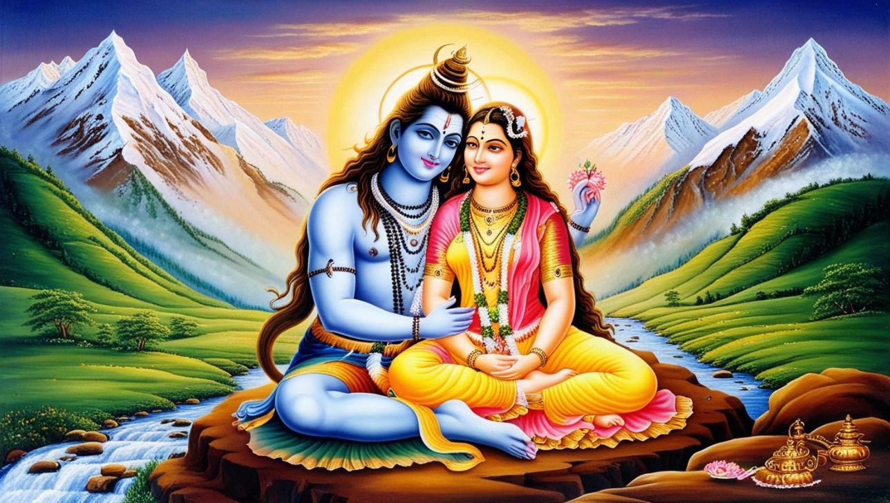 Shiv Parvati Love Art